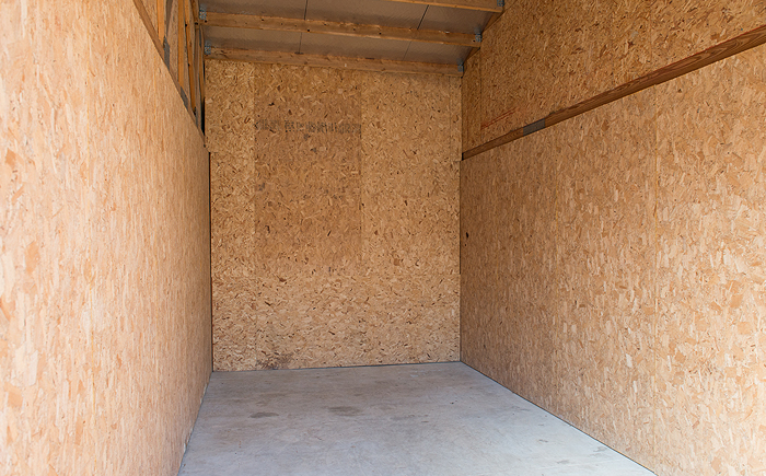 Picture of empty storage unit